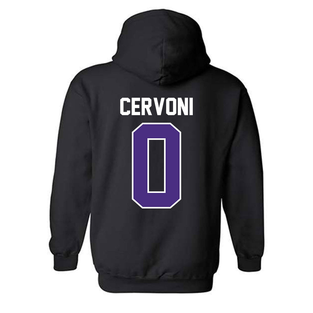 Northwestern - NCAA Men's Soccer : Gino Cervoni - Classic Shersey Hooded Sweatshirt-1