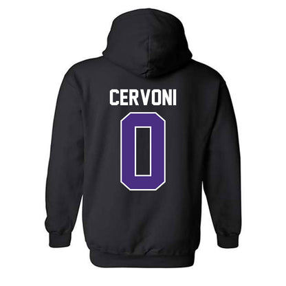 Northwestern - NCAA Men's Soccer : Gino Cervoni - Classic Shersey Hooded Sweatshirt-1