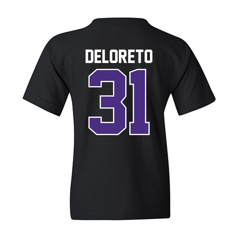 Northwestern - NCAA Baseball : Dominic DeLoreto - Classic Shersey Youth T-Shirt-1