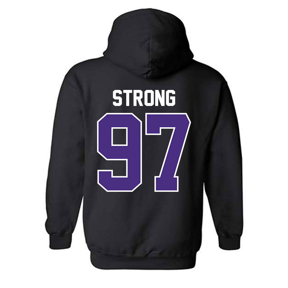 Northwestern - NCAA Football : Braxton Strong - Classic Shersey Hooded Sweatshirt-1
