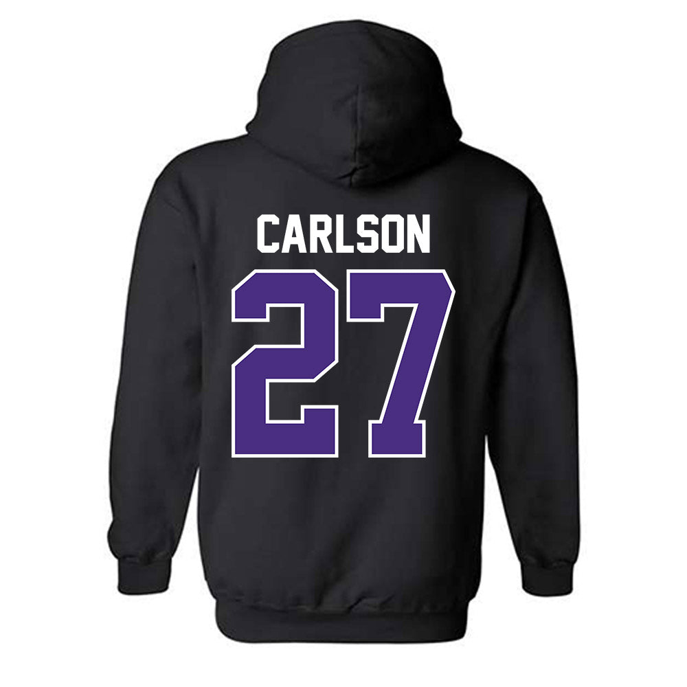 Northwestern - NCAA Baseball : Zach Carlson - Classic Shersey Hooded Sweatshirt-1