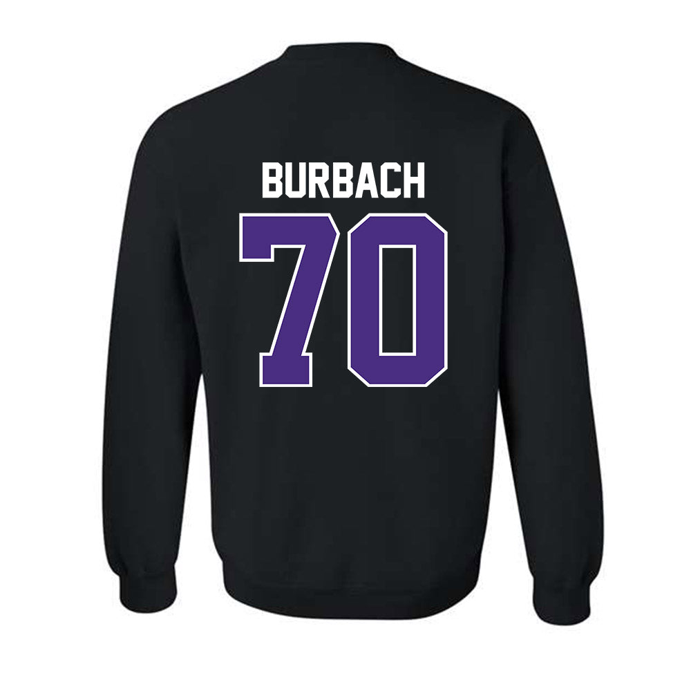 Northwestern - NCAA Football : Leighton Burbach - Classic Shersey Crewneck Sweatshirt-1