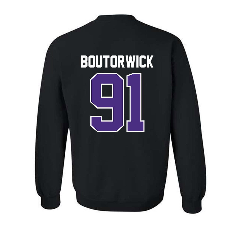 Northwestern - NCAA Football : Evan Boutorwick - Classic Shersey Crewneck Sweatshirt-1