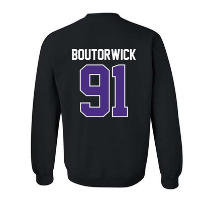 Northwestern - NCAA Football : Evan Boutorwick - Classic Shersey Crewneck Sweatshirt-1