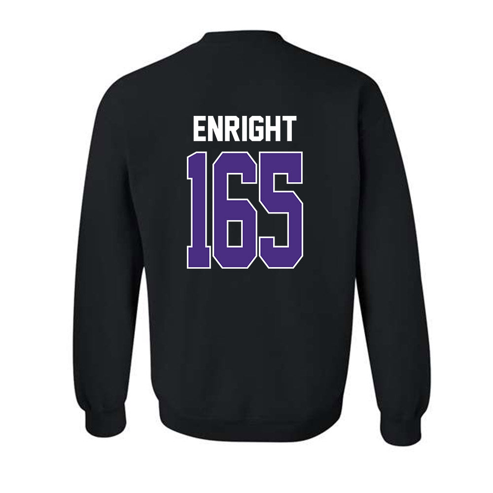 Northwestern - NCAA Wrestling : Eddie Enright - Classic Shersey Crewneck Sweatshirt-1