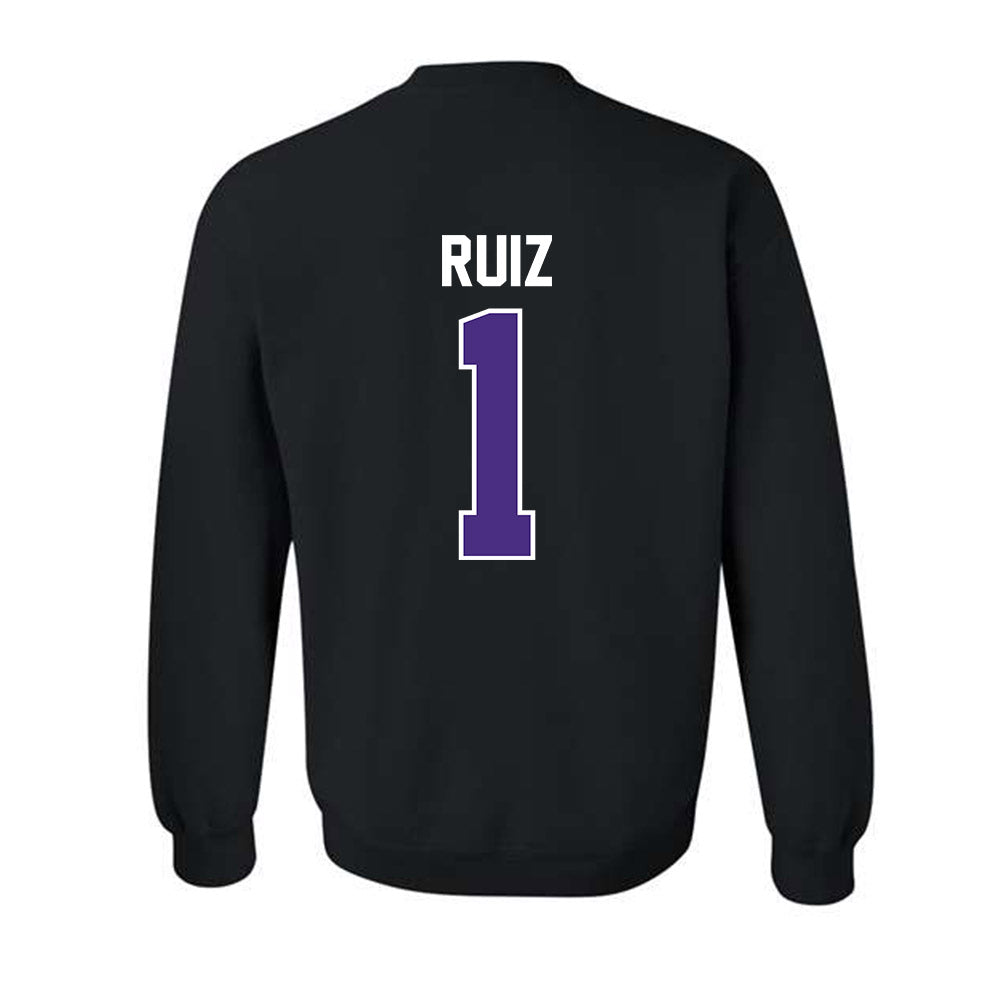 Northwestern - NCAA Baseball : Noah Ruiz - Classic Shersey Crewneck Sweatshirt-1