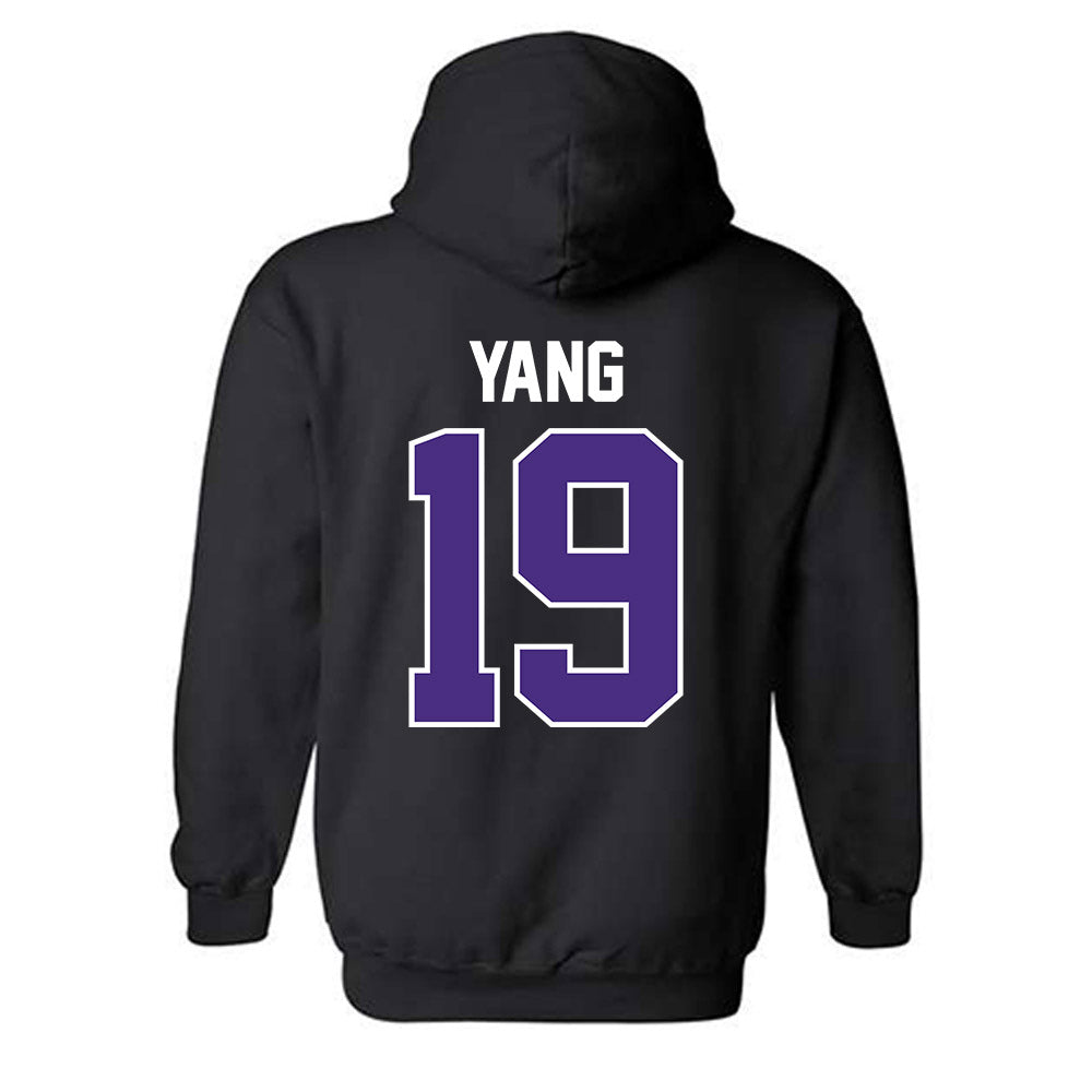 Northwestern - NCAA Baseball : Jake Yang - Classic Shersey Hooded Sweatshirt-1