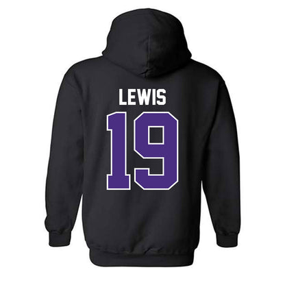 Northwestern - NCAA Football : J.J. Lewis - Classic Shersey Hooded Sweatshirt-1