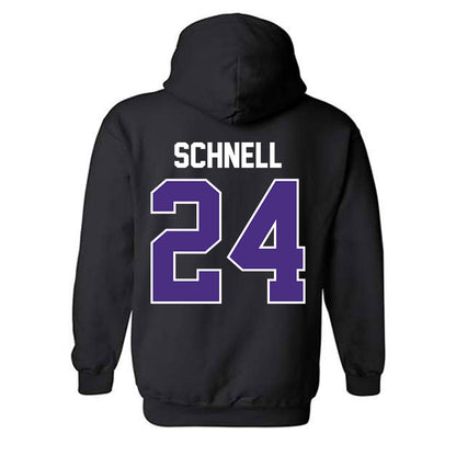 Northwestern - NCAA Women's Volleyball : Cate Schnell - Classic Shersey Hooded Sweatshirt-1