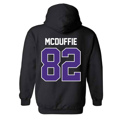 Northwestern - NCAA Football : Jaden McDuffie - Classic Shersey Hooded Sweatshirt-1
