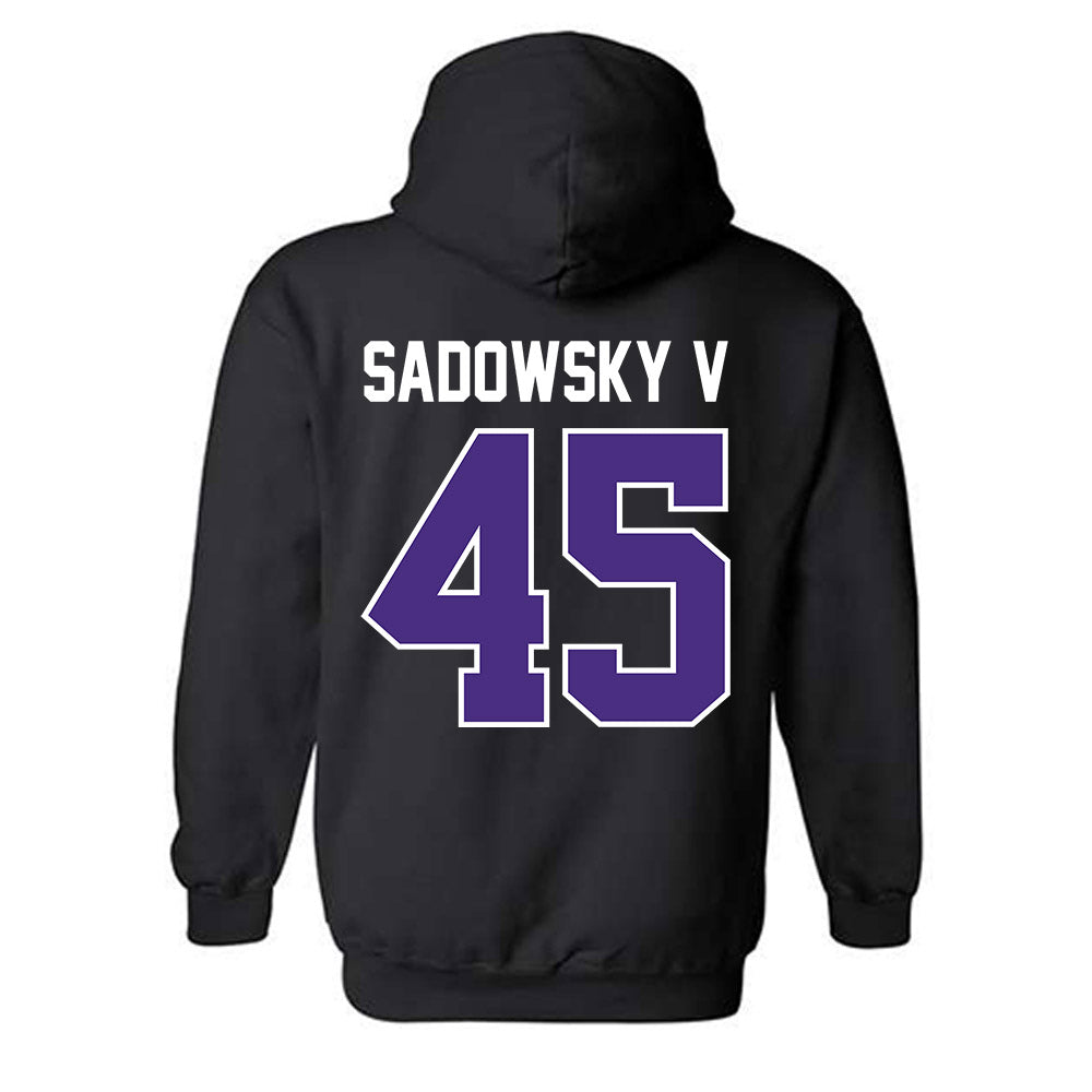 Northwestern - NCAA Football : Jack Sadowsky V - Classic Shersey Hooded Sweatshirt-1