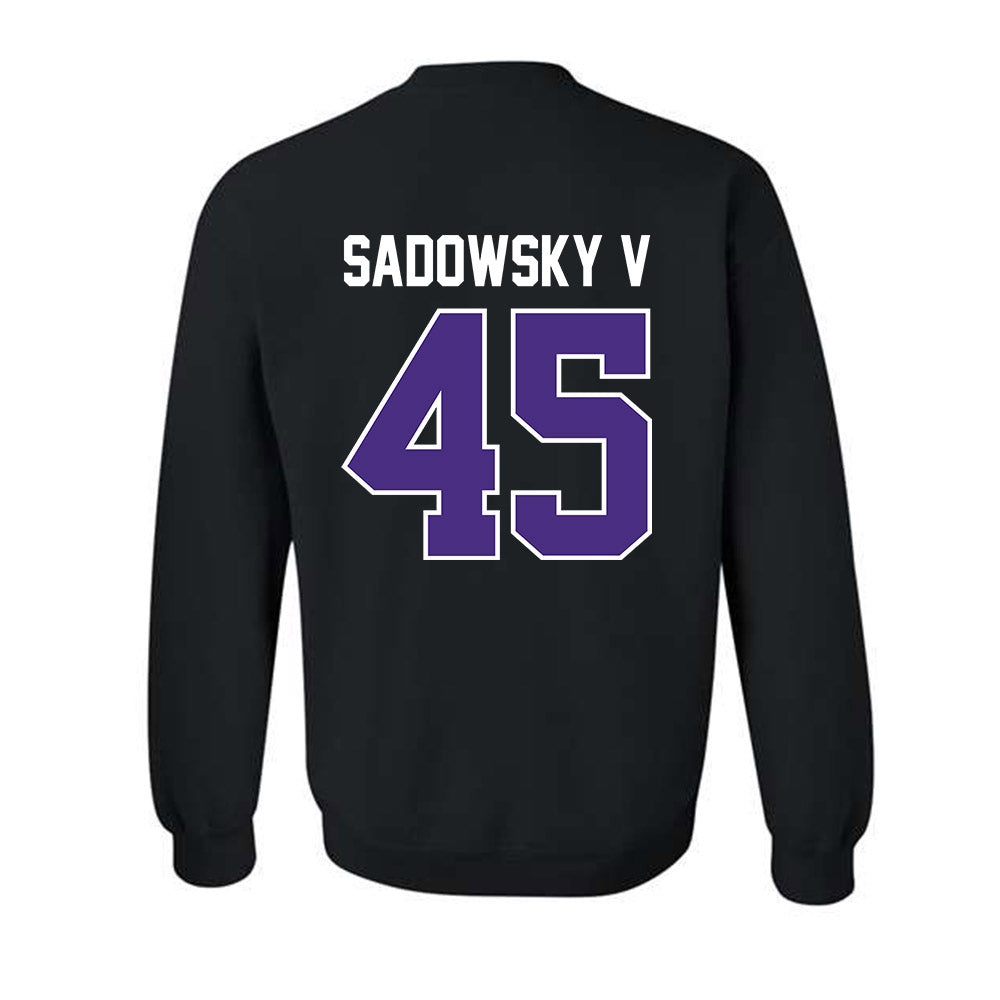 Northwestern - NCAA Football : Jack Sadowsky V - Classic Shersey Crewneck Sweatshirt-1