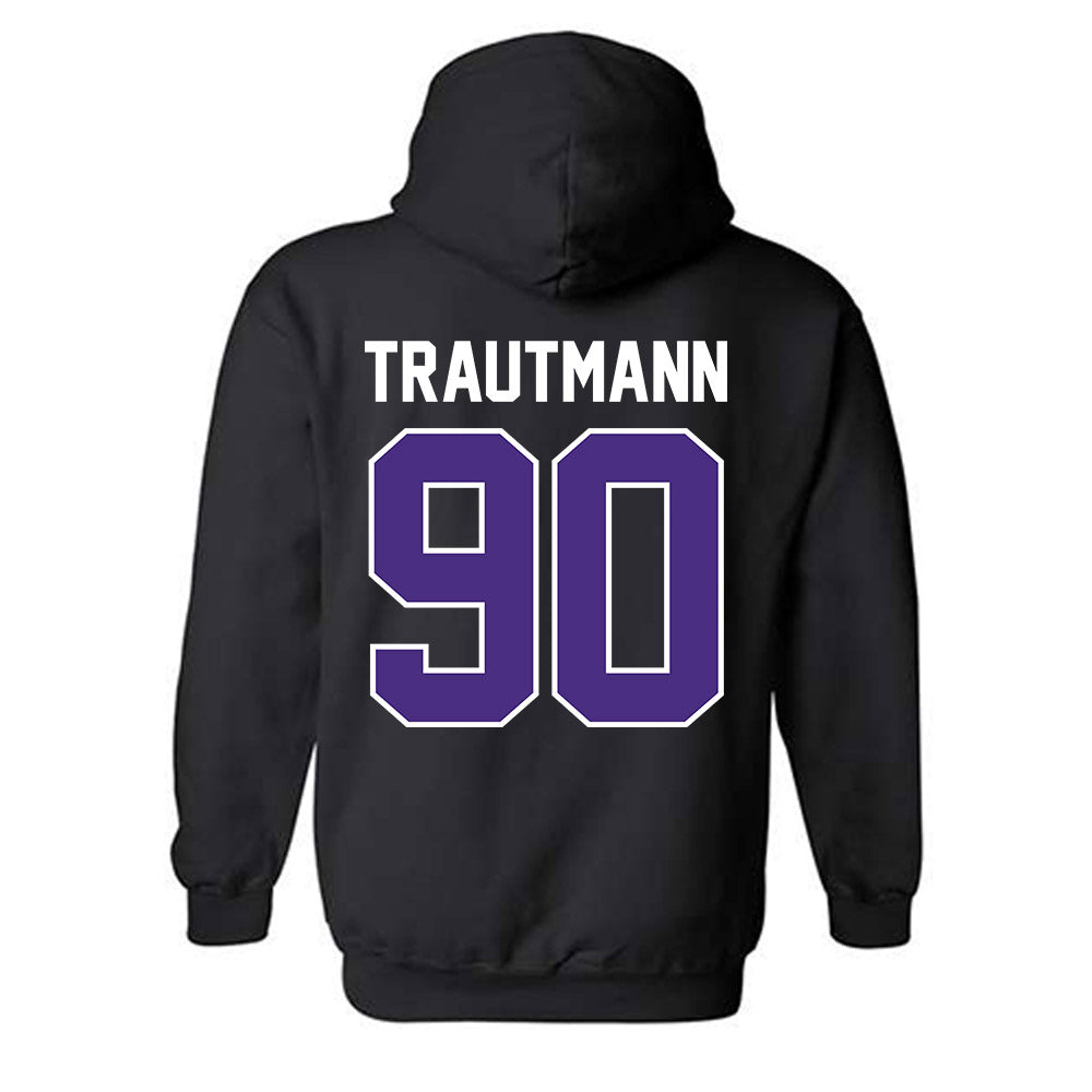 Northwestern - NCAA Football : Jack Trautmann - Classic Shersey Hooded Sweatshirt-1