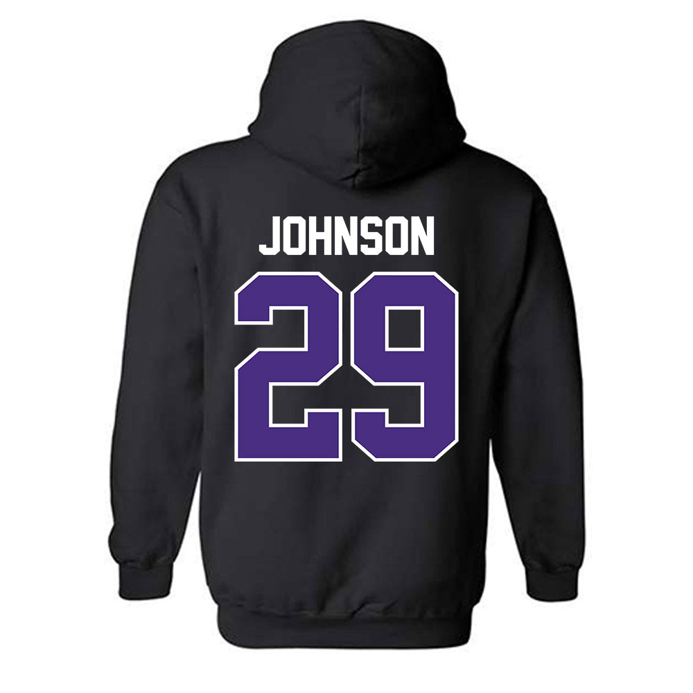 Northwestern - NCAA Football : Qayvier Johnson - Classic Shersey Hooded Sweatshirt-1
