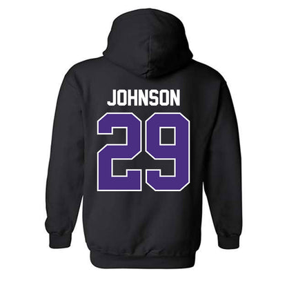 Northwestern - NCAA Football : Qayvier Johnson - Classic Shersey Hooded Sweatshirt-1