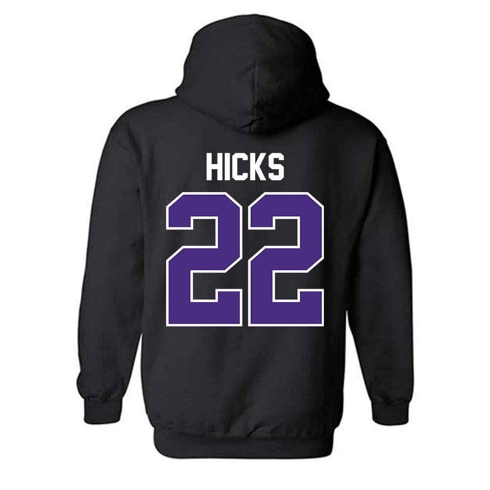 Northwestern - NCAA Football : Terrion Hicks - Classic Shersey Hooded Sweatshirt-1