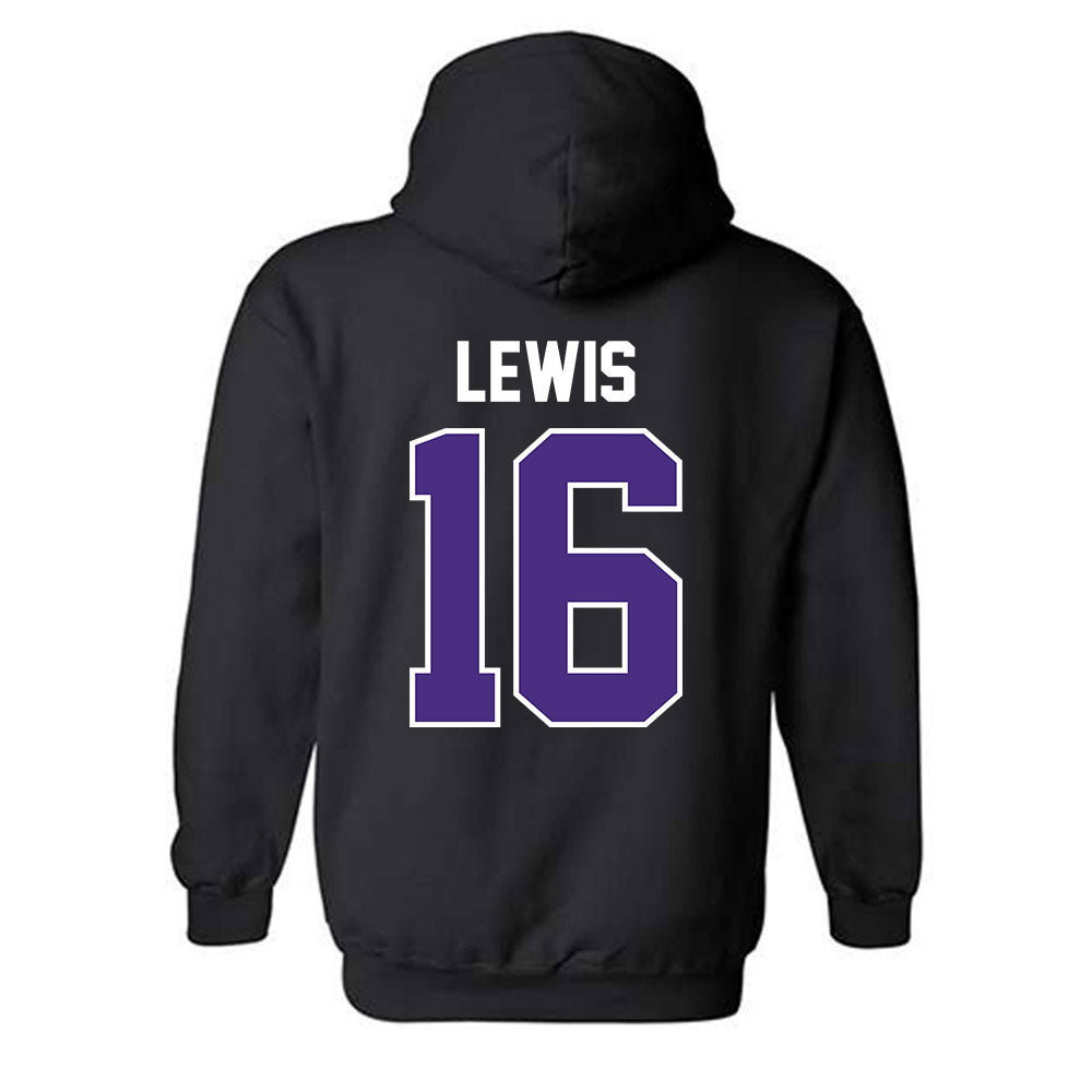 Northwestern - NCAA Football : J.J. Lewis - Classic Shersey Hooded Sweatshirt-1