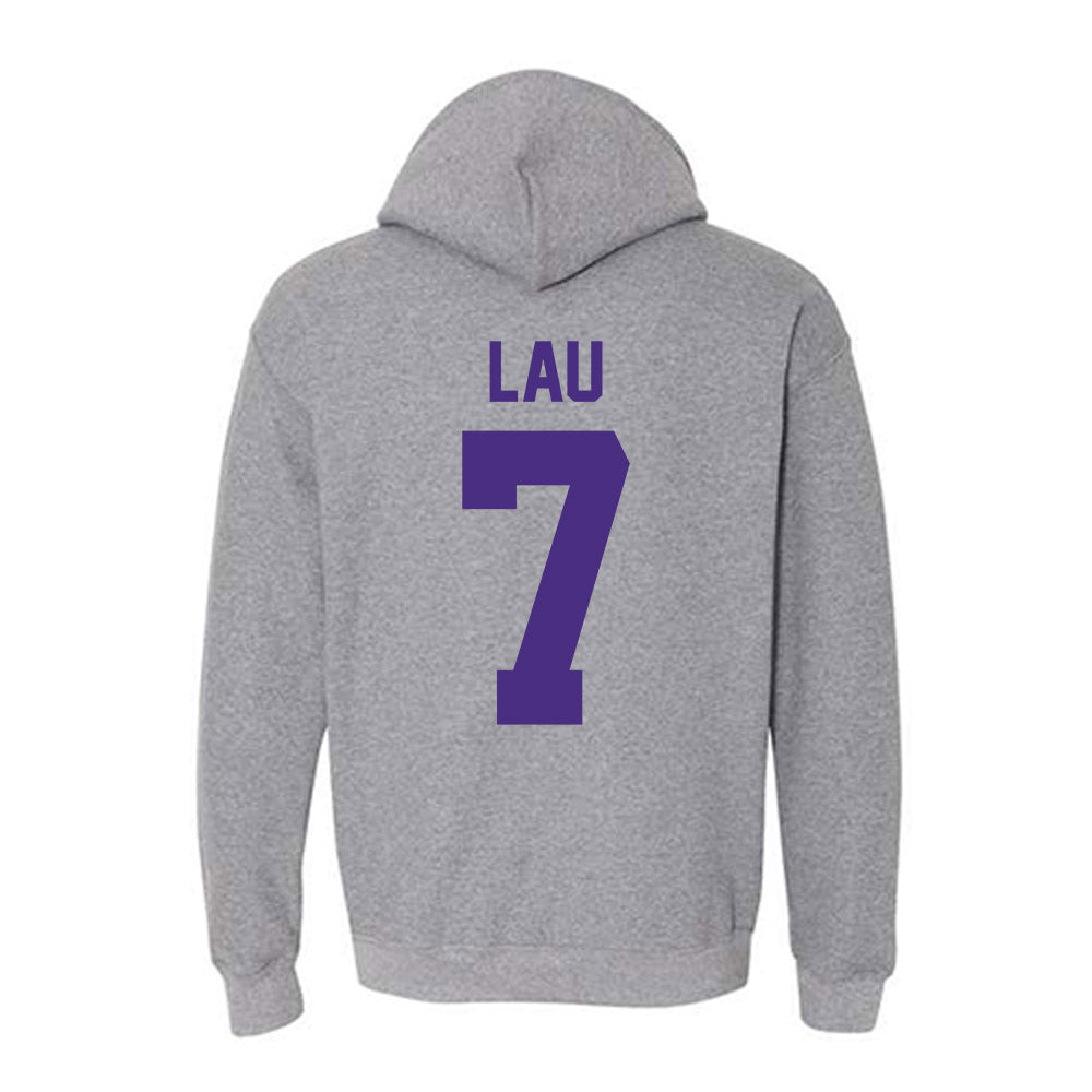 Northwestern - NCAA Women's Basketball : Caroline Lau - Classic Shersey Hooded Sweatshirt-1