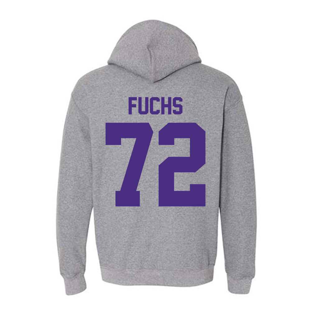 Northwestern - NCAA Football : Jack Fuchs - Classic Shersey Hooded Sweatshirt-1