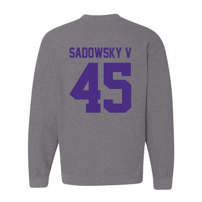 Northwestern - NCAA Football : Jack Sadowsky V - Classic Shersey Crewneck Sweatshirt-1