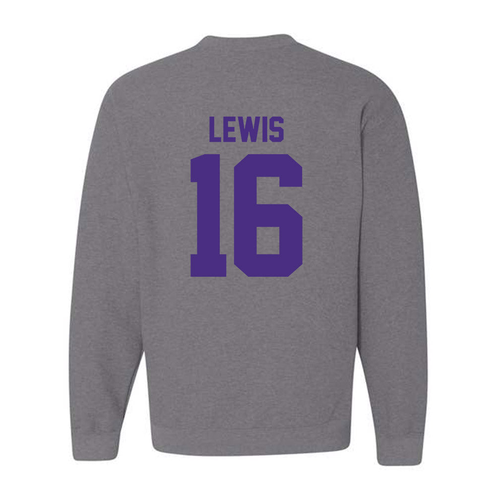 Northwestern - NCAA Football : J.J. Lewis - Classic Shersey Crewneck Sweatshirt-1