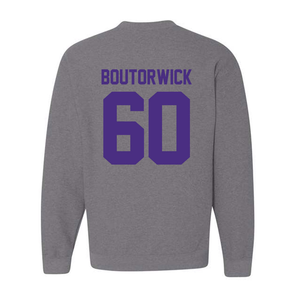 Northwestern - NCAA Football : Evan Boutorwick - Classic Shersey Crewneck Sweatshirt-1