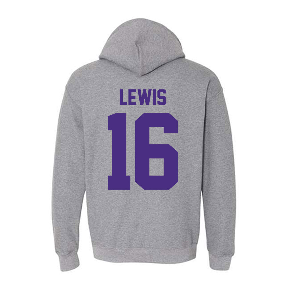 Northwestern - NCAA Football : J.J. Lewis - Classic Shersey Hooded Sweatshirt-1