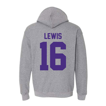 Northwestern - NCAA Football : J.J. Lewis - Classic Shersey Hooded Sweatshirt-1