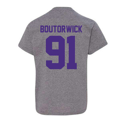 Northwestern - NCAA Football : Evan Boutorwick - Classic Shersey Youth T-Shirt-1
