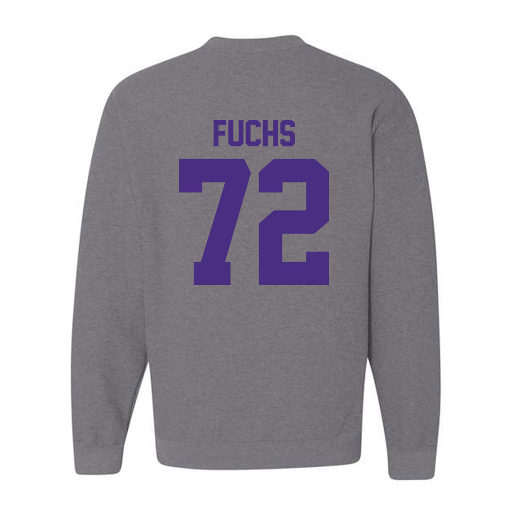 Northwestern - NCAA Football : Jack Fuchs - Classic Shersey Crewneck Sweatshirt-1