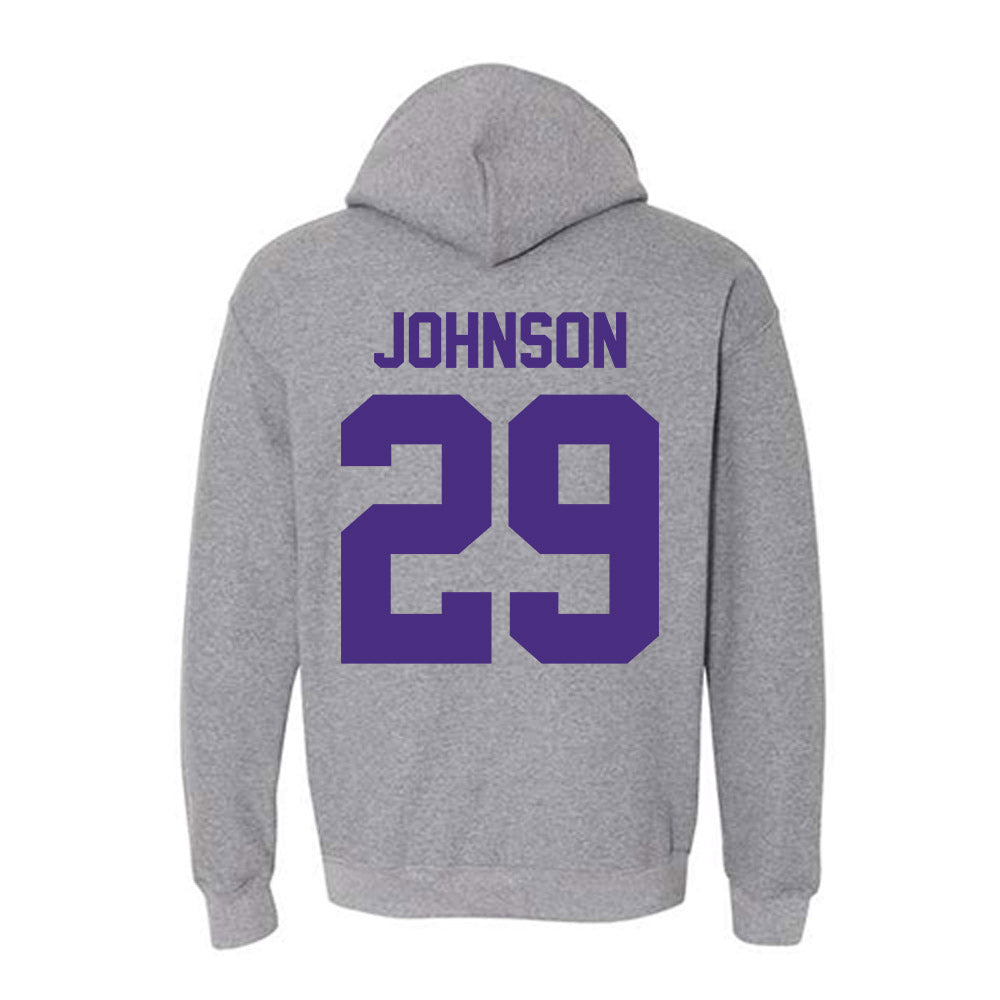 Northwestern - NCAA Football : Qayvier Johnson - Classic Shersey Hooded Sweatshirt-1