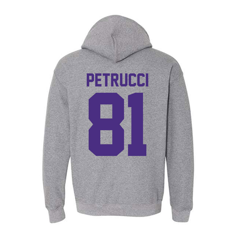 Northwestern - NCAA Football : Christopher Petrucci - Classic Shersey Hooded Sweatshirt-1