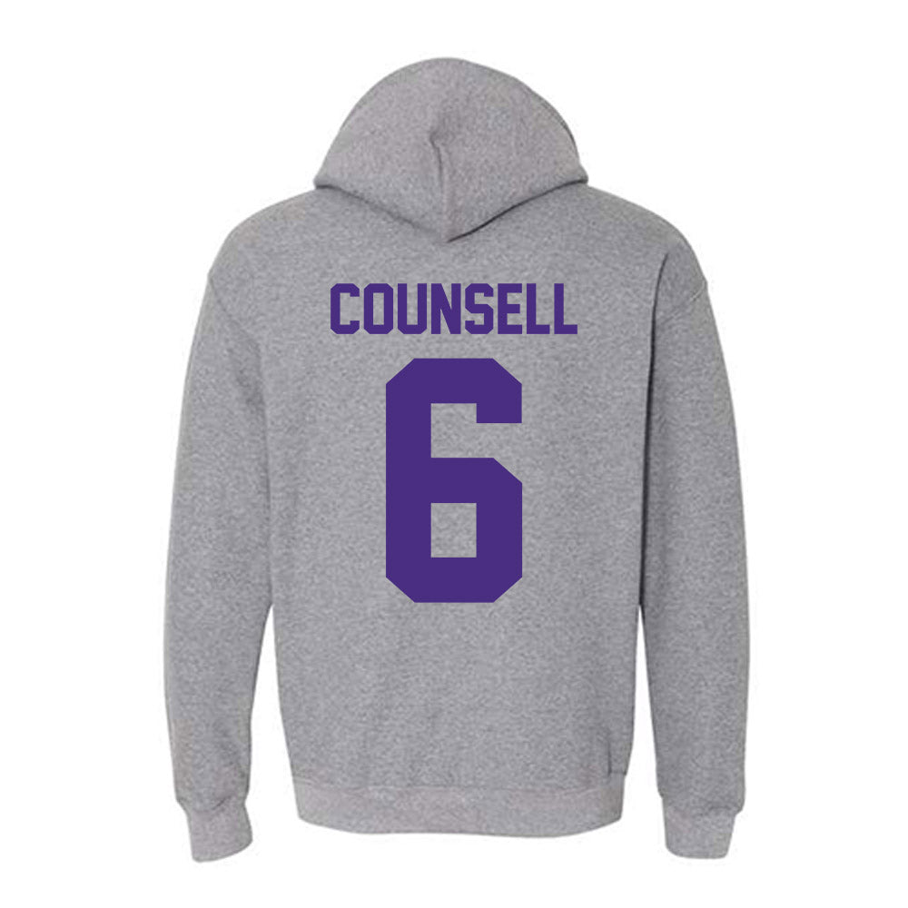 Northwestern - NCAA Baseball : Jack Counsell - Classic Shersey Hooded Sweatshirt-1