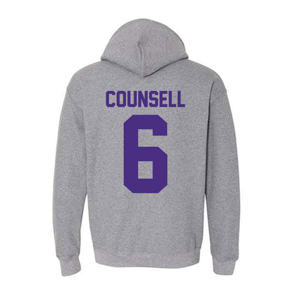 Northwestern - NCAA Baseball : Jack Counsell - Classic Shersey Hooded Sweatshirt-1