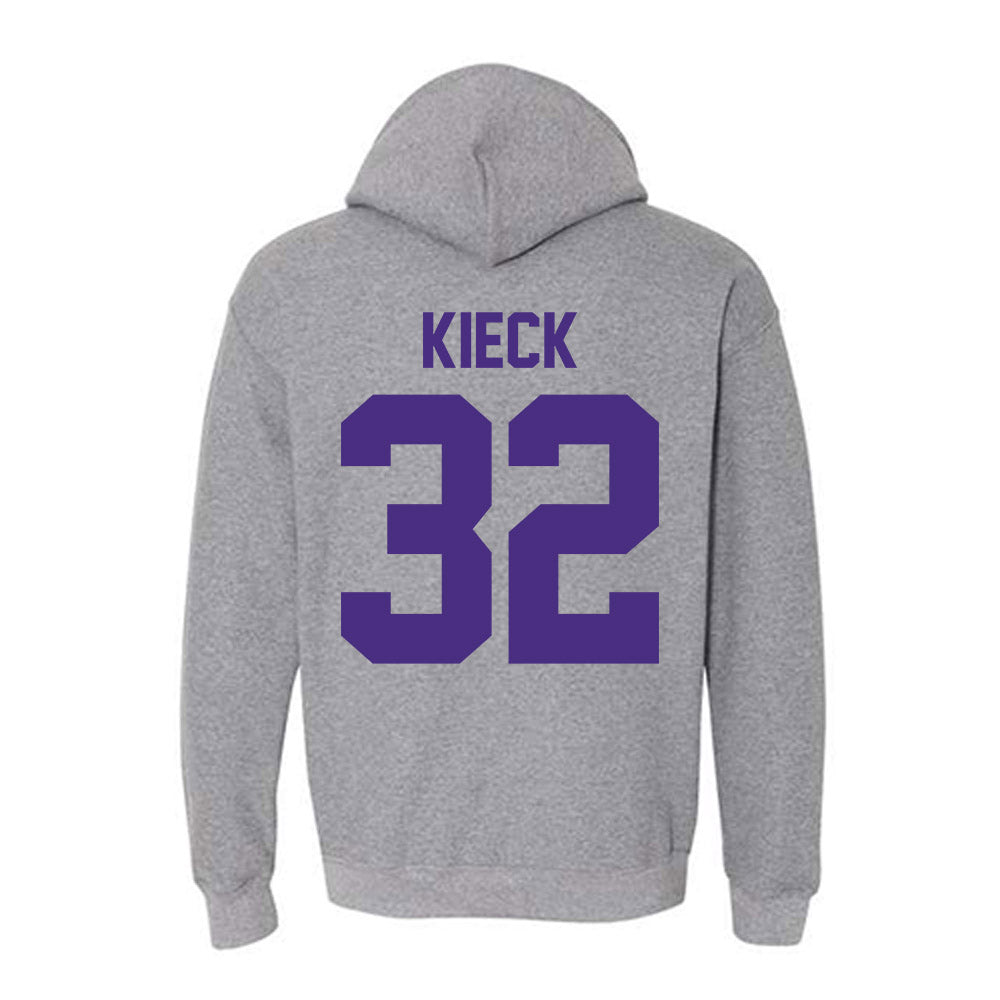 Northwestern - NCAA Baseball : Chayce Kieck - Classic Shersey Hooded Sweatshirt-1