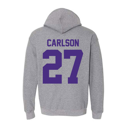 Northwestern - NCAA Baseball : Zach Carlson - Classic Shersey Hooded Sweatshirt-1