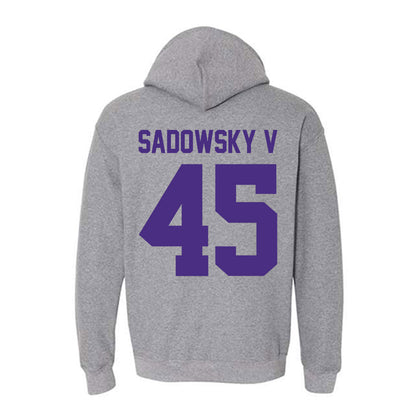 Northwestern - NCAA Football : Jack Sadowsky V - Classic Shersey Hooded Sweatshirt-1