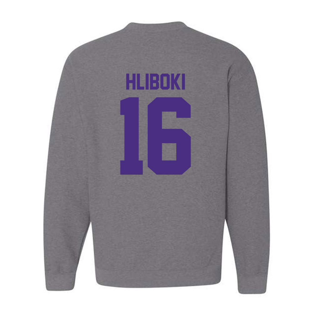 Northwestern - NCAA Baseball : Sam Hliboki - Classic Shersey Crewneck Sweatshirt-1