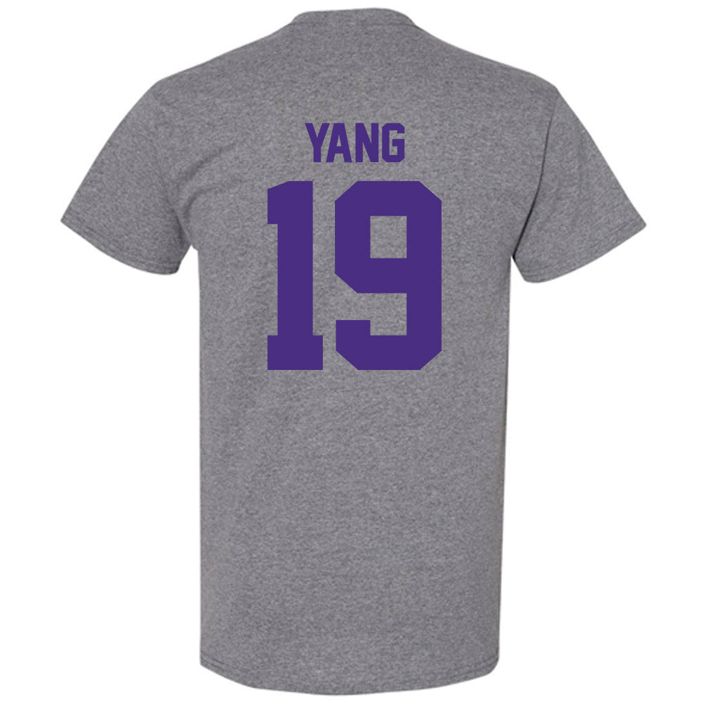Northwestern - NCAA Baseball : Jake Yang - Classic Shersey T-Shirt-1