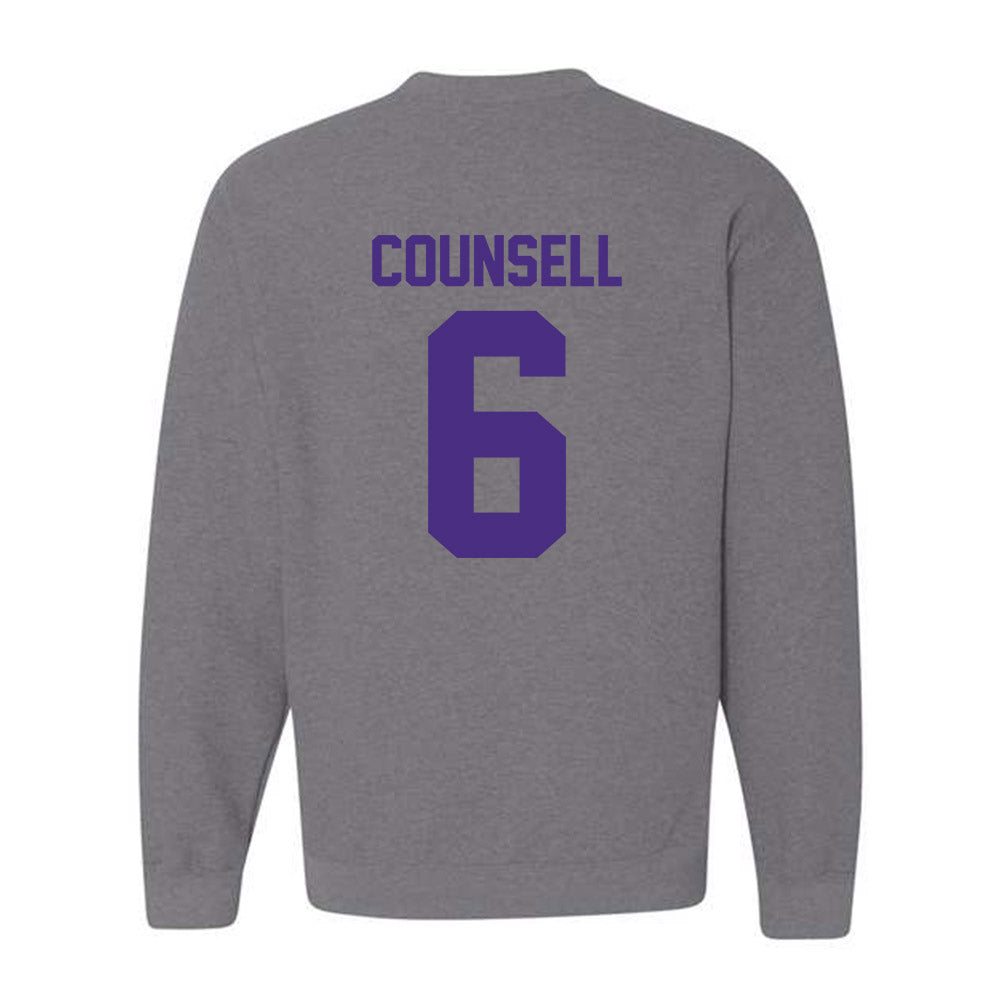 Northwestern - NCAA Baseball : Jack Counsell - Classic Shersey Crewneck Sweatshirt-1