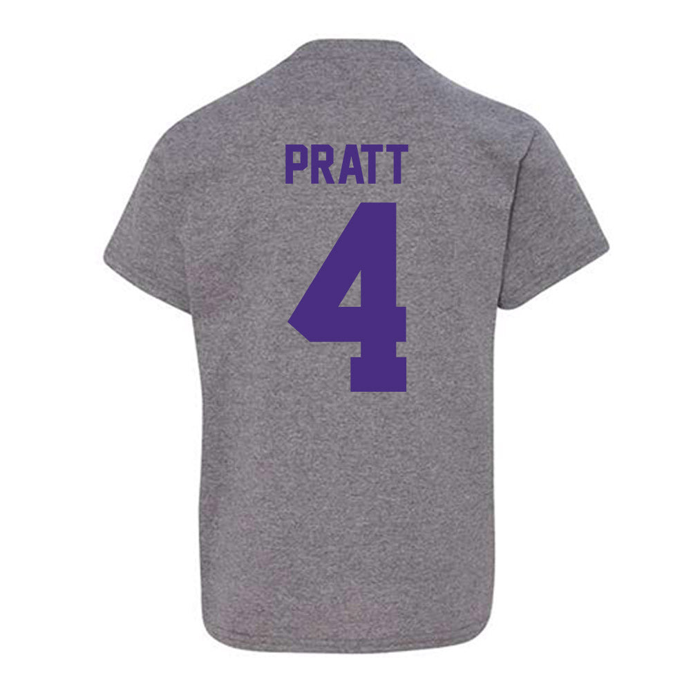 Northwestern - NCAA Men's Basketball : LA Pratt - Classic Shersey Youth T-Shirt-1