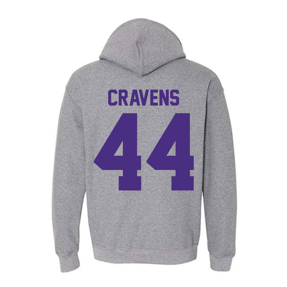 Northwestern - NCAA Baseball : Colton Cravens - Classic Shersey Hooded Sweatshirt-1