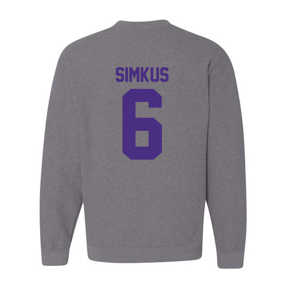 Northwestern - NCAA Women's Volleyball : Bella Simkus - Classic Shersey Crewneck Sweatshirt-1