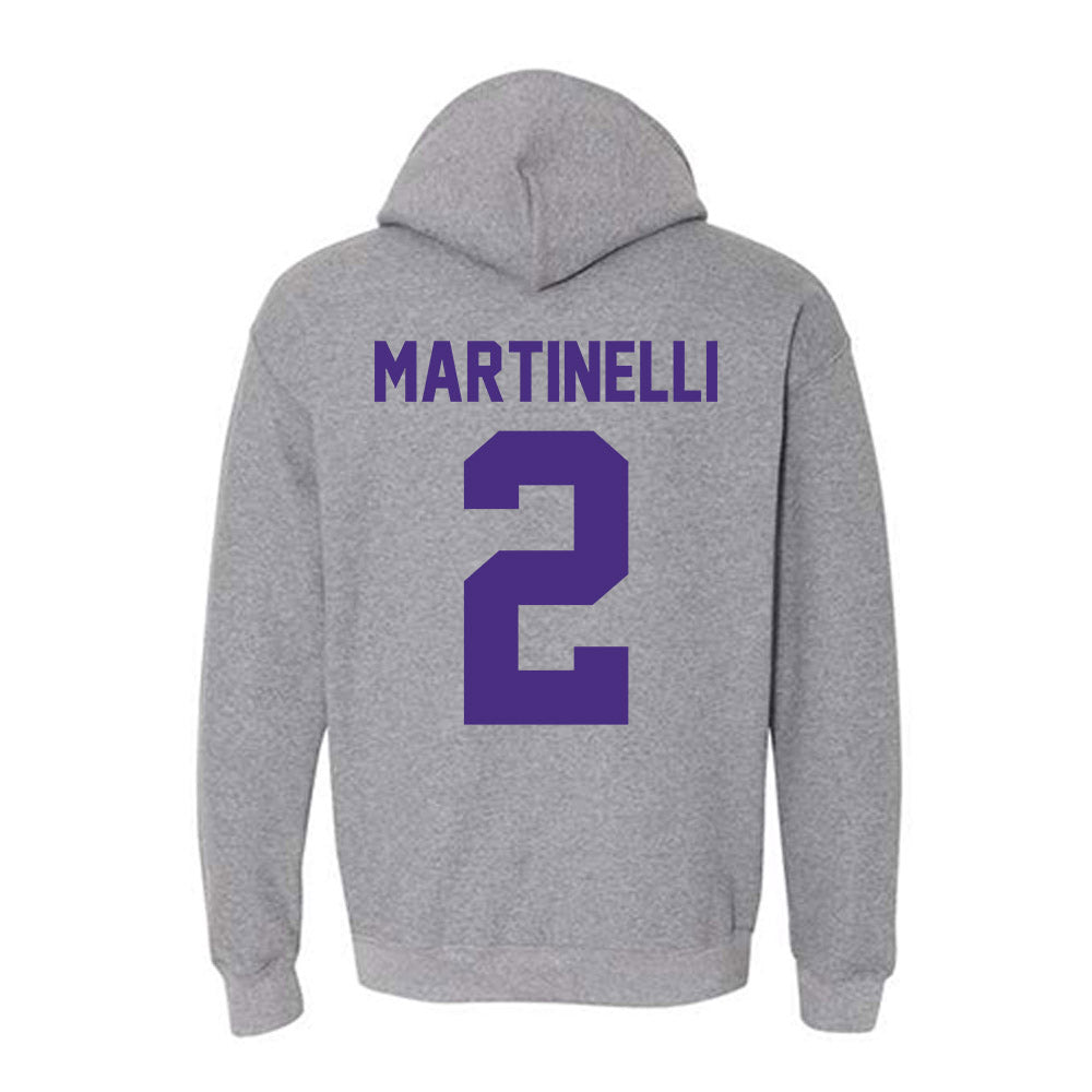 Northwestern - NCAA Men's Basketball : Nick Martinelli - Classic Shersey Hooded Sweatshirt-1