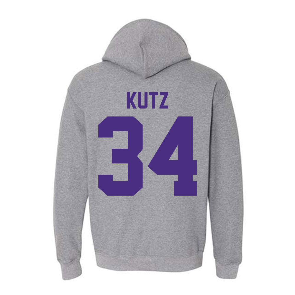 Northwestern - NCAA Baseball : Charlie Kutz - Classic Shersey Hooded Sweatshirt-1
