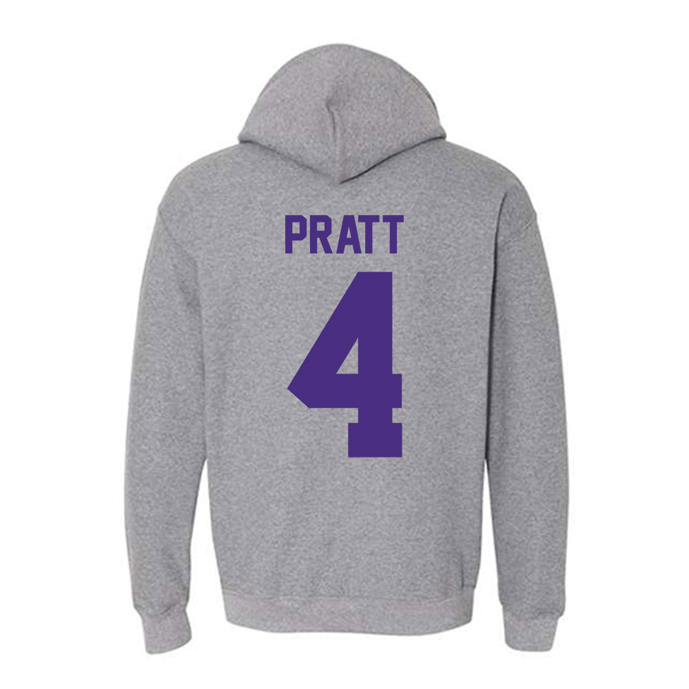 Northwestern - NCAA Men's Basketball : LA Pratt - Classic Shersey Hooded Sweatshirt-1