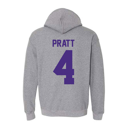 Northwestern - NCAA Men's Basketball : LA Pratt - Classic Shersey Hooded Sweatshirt-1