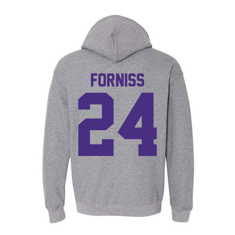 Northwestern - NCAA Baseball : Christian Forniss - Classic Shersey Hooded Sweatshirt-1