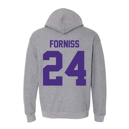 Northwestern - NCAA Baseball : Christian Forniss - Classic Shersey Hooded Sweatshirt-1