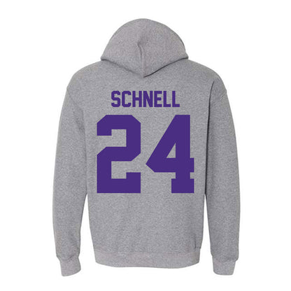 Northwestern - NCAA Women's Volleyball : Cate Schnell - Classic Shersey Hooded Sweatshirt-1